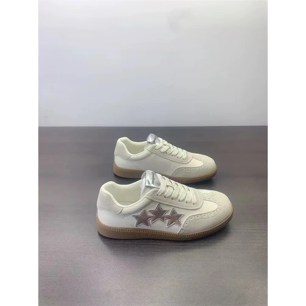 阿甘鞋女秋季厚底复古透气百搭运动板鞋软底德训休闲鞋子N2-6-28