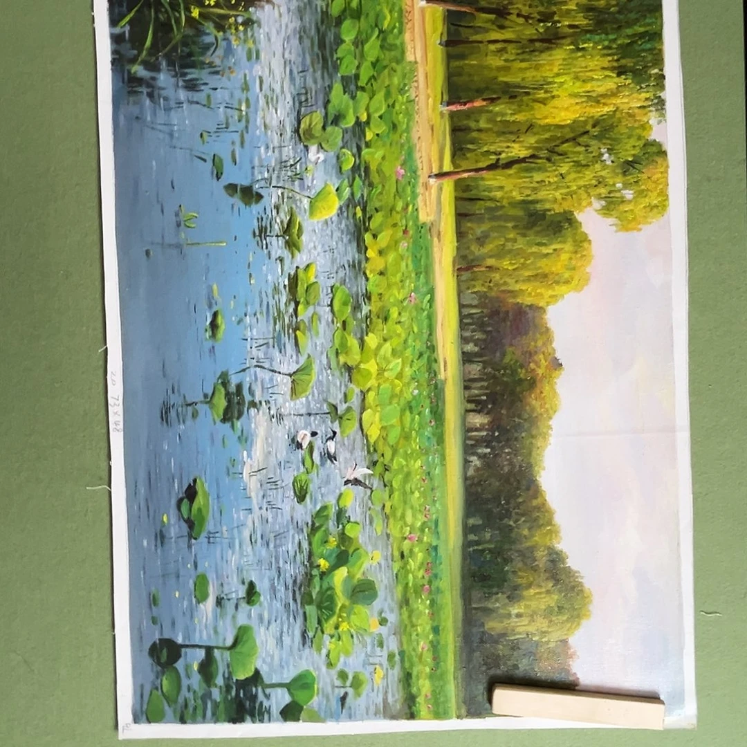 梦***分油画朝鲜艺术家油画新品