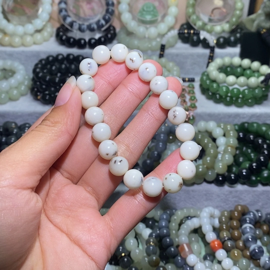 和田玉未镶嵌手链