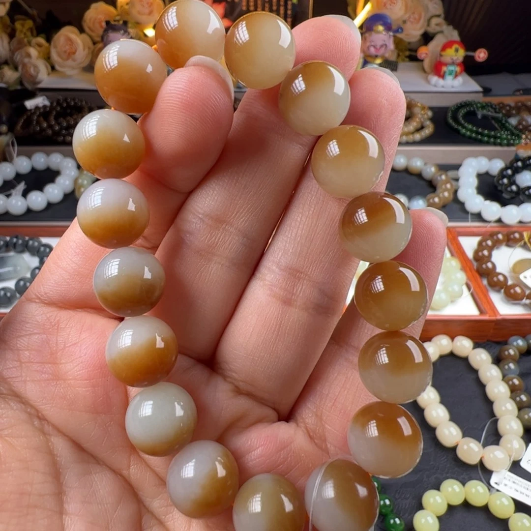 手链未镶嵌和田玉且末金山聚宝盆k12