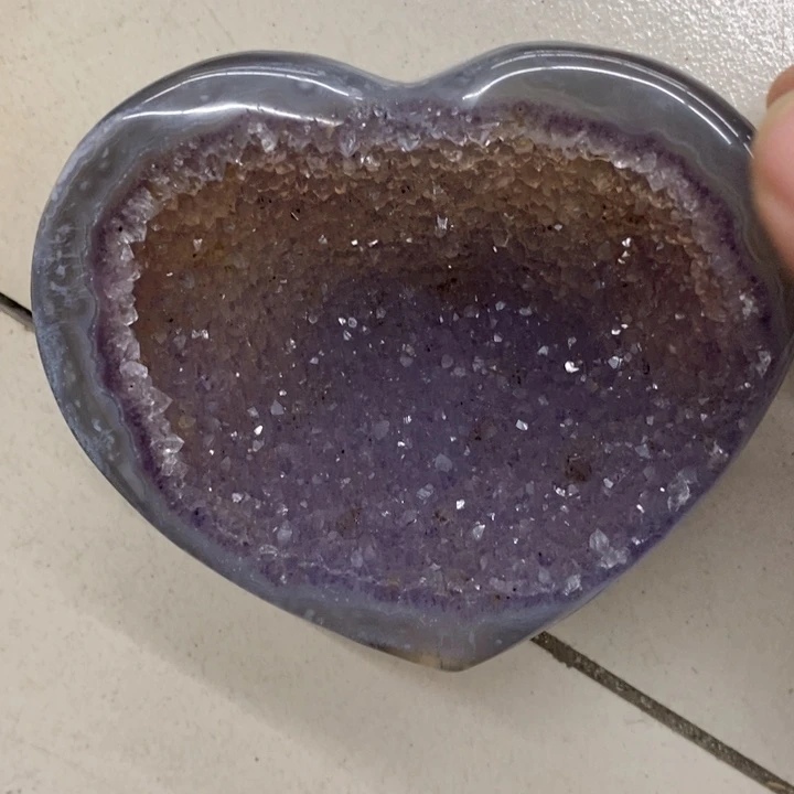 未镶嵌紫晶珠宝半成品