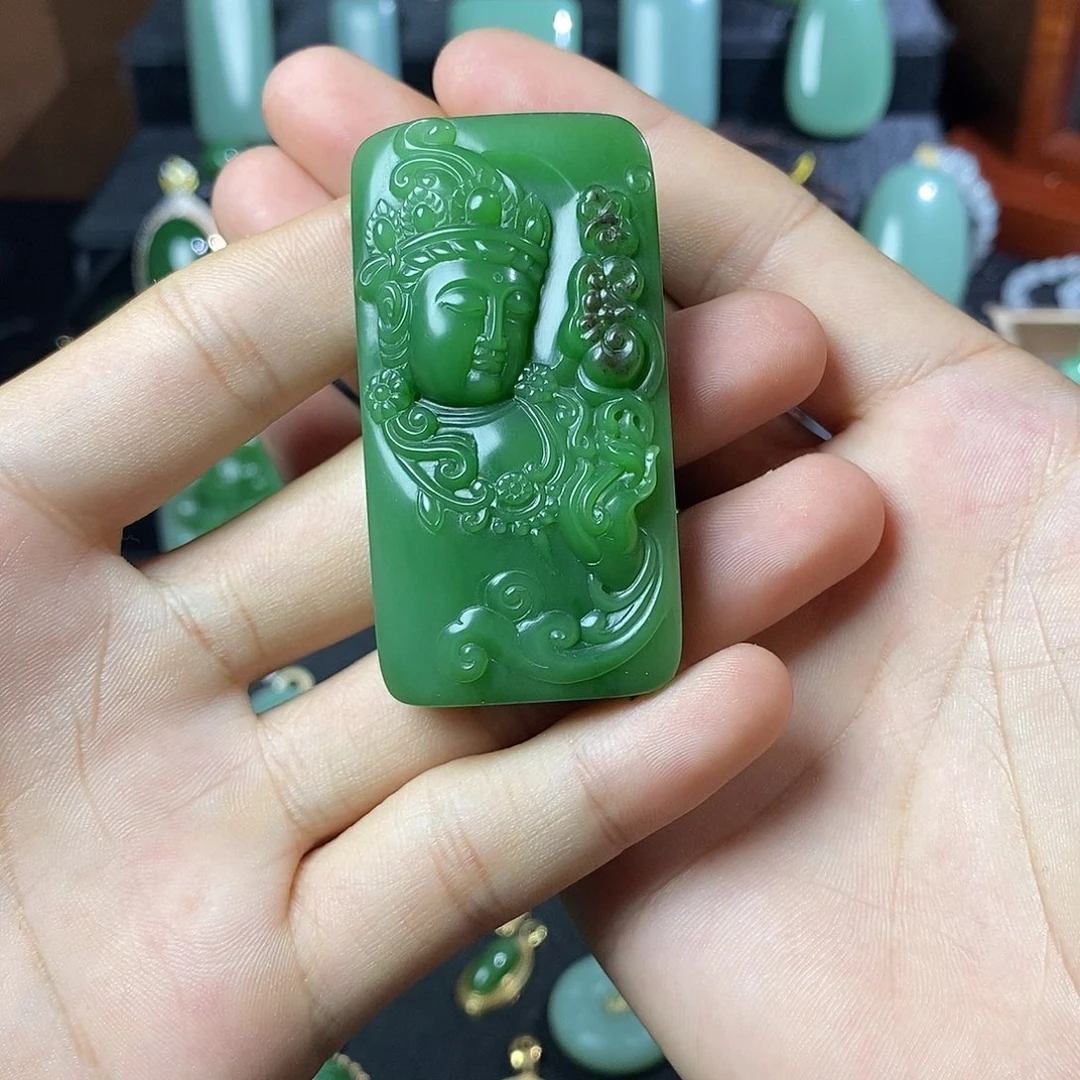 和田玉（碧玉）未镶嵌颈饰