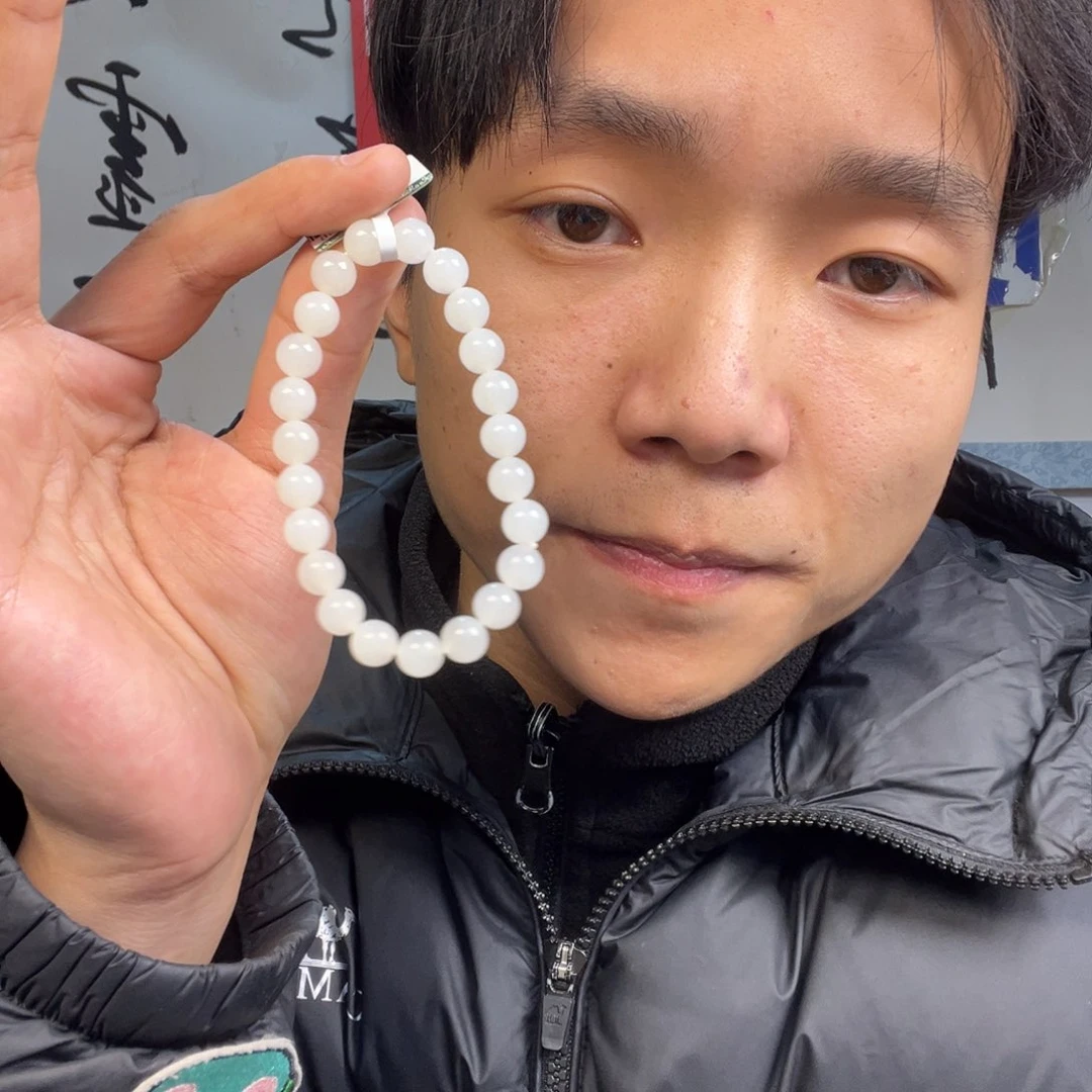 颈饰未镶嵌和田玉多样性高端羊脂玉卡8货头