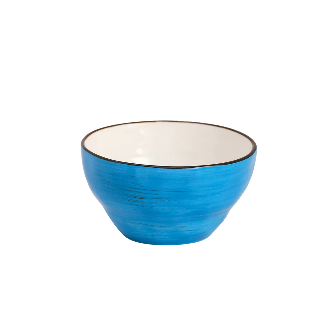 敏杨 【釉下彩】克莱因蓝手绘饭碗 115mm 高颜值 色釉 餐具