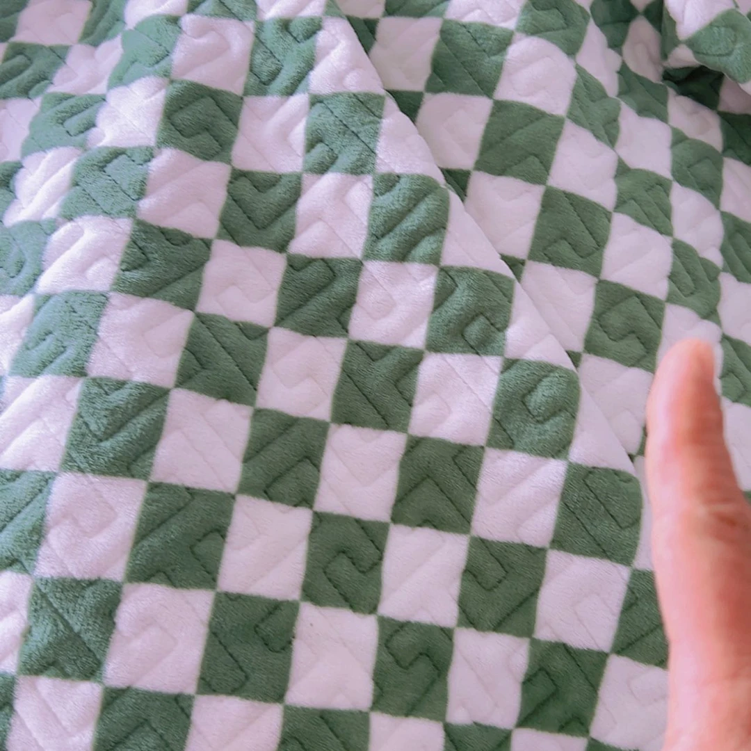 【闪购商品】绿格子床盖多肉