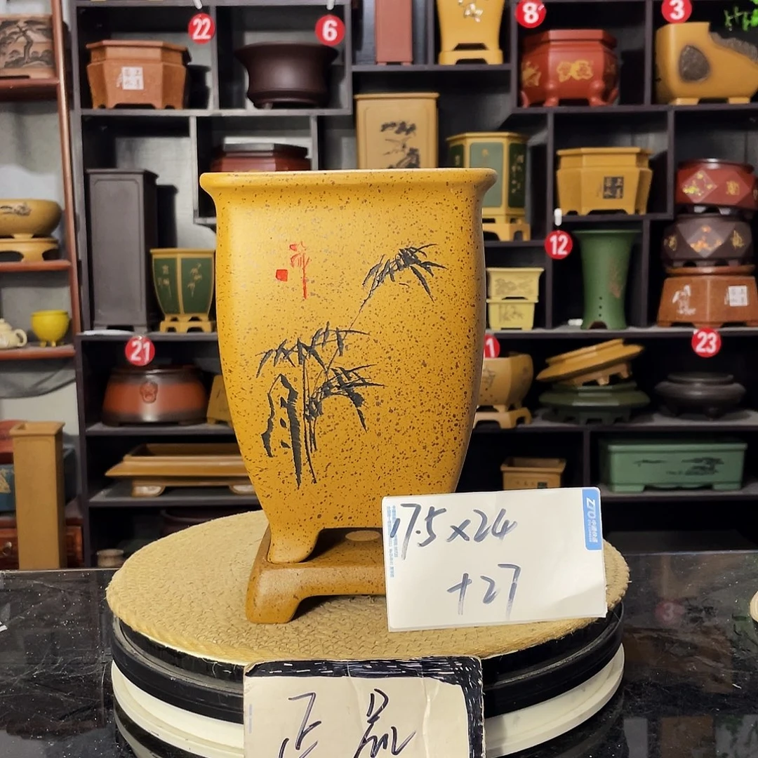 D-盆尚好紫砂花盆