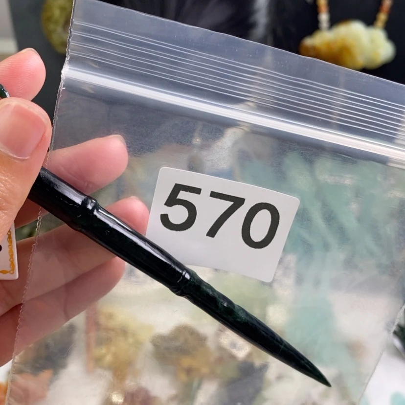 【闪购商品】岫玉发饰未镶嵌哈***_