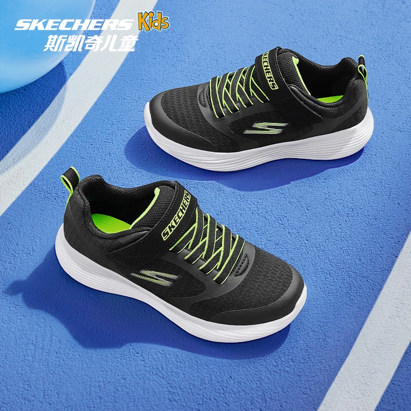 斯凯奇儿童运动鞋子中大童防滑软底篮球鞋网面透气休闲鞋405095L