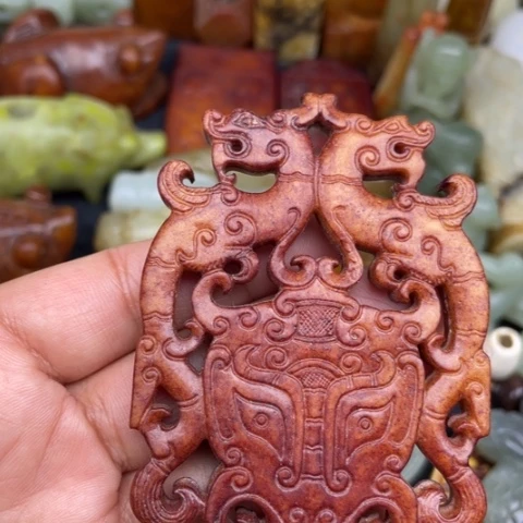 和田玉未镶嵌颈饰56