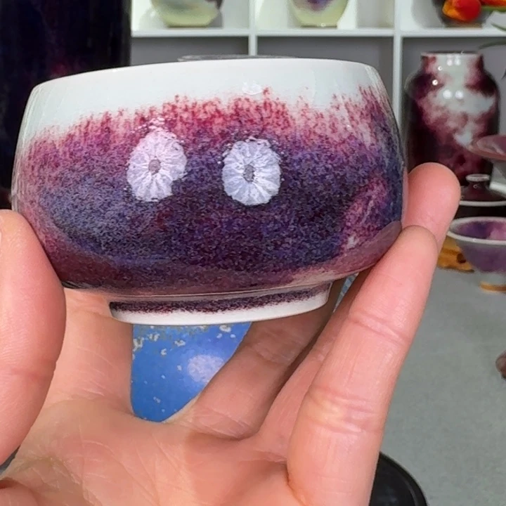 摆件微瑕钧窑主人杯纯手工