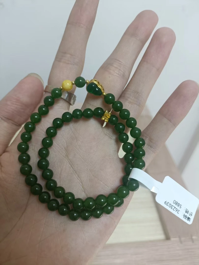 绿葫芦双圈手串无礼盒