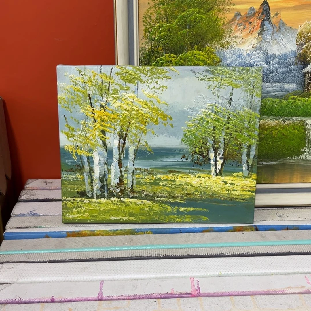 手工手绘精品油画20+25尺寸内框