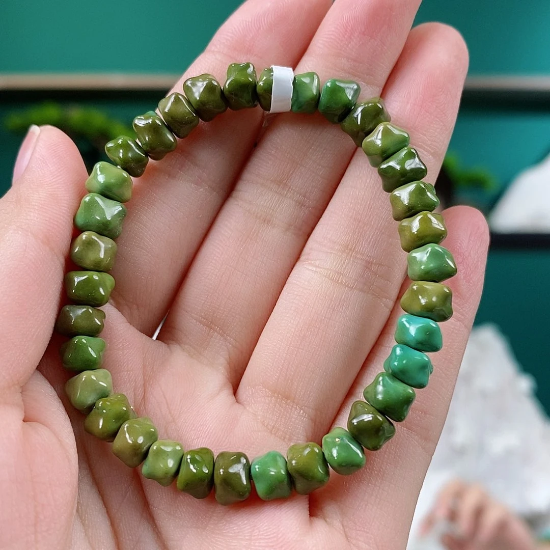 未镶嵌绿松石珠宝奇石戒*