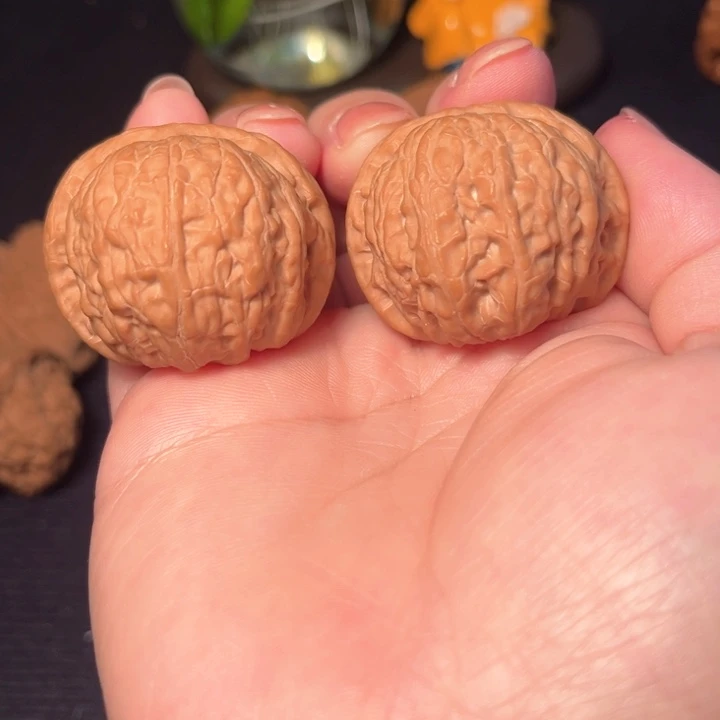 焦***士文玩核桃把件乾隆磨37