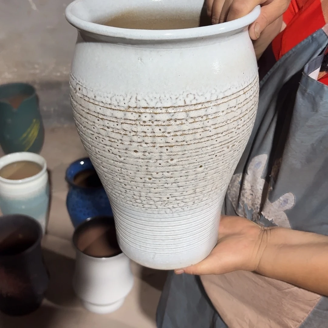紫砂花盆口20高32