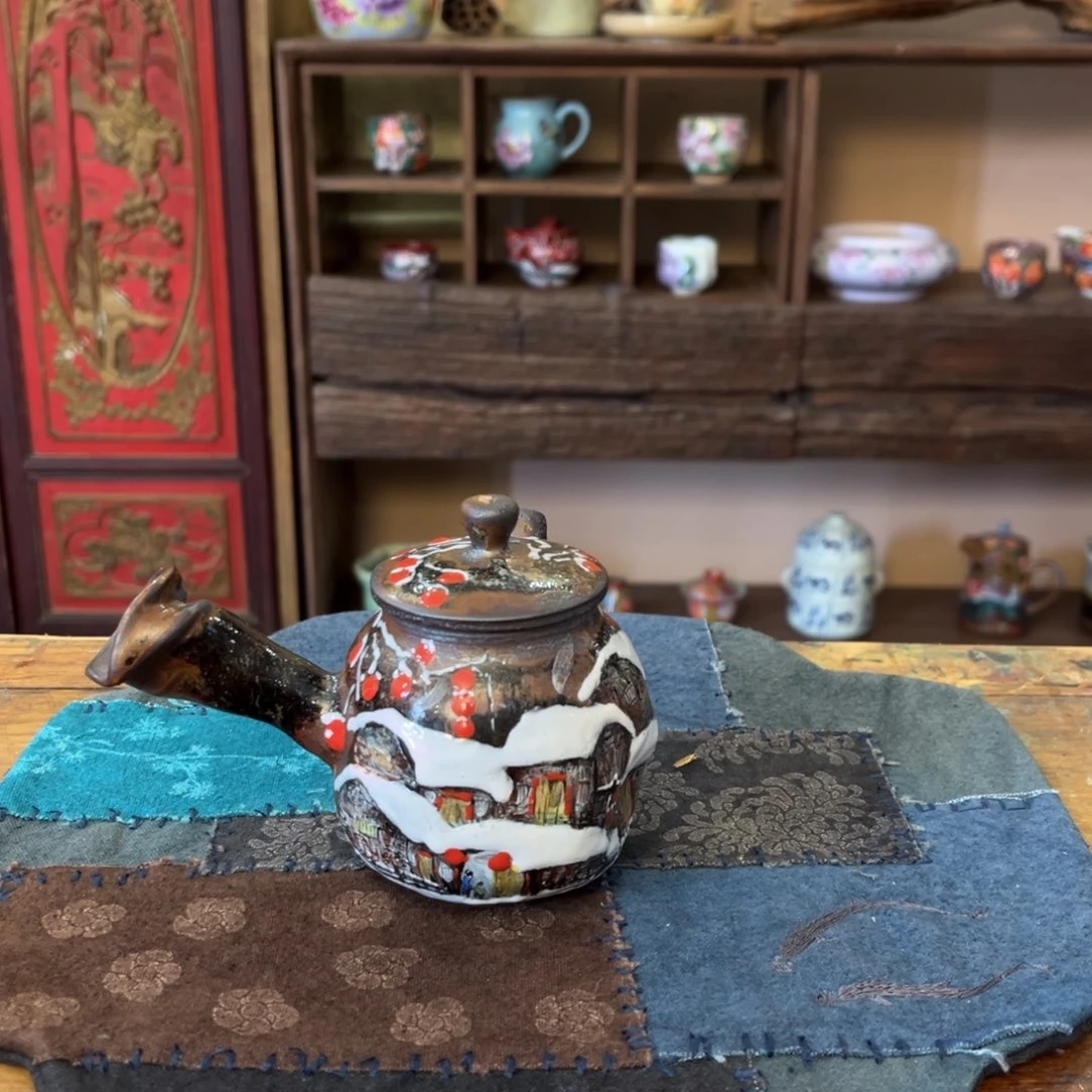 柴烧手工手绘陶瓷