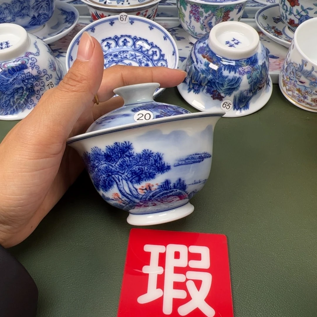 陶瓷景德镇纯手工纯手绘茶具木木20
