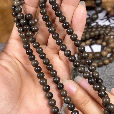 檀香木手串/手链老山檀香阴沉0.6/108圆珠
