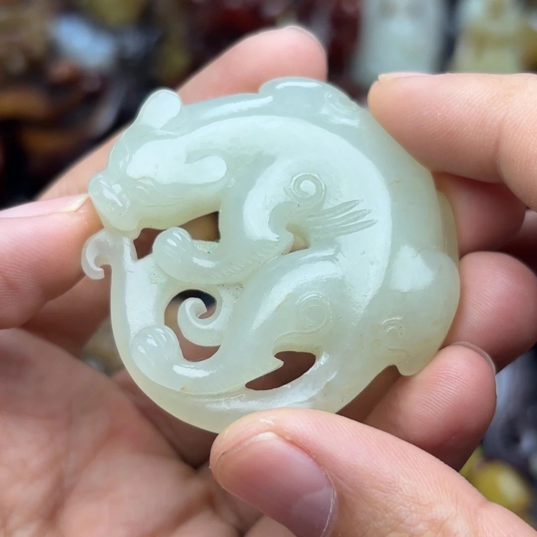 和田玉未镶嵌挂件