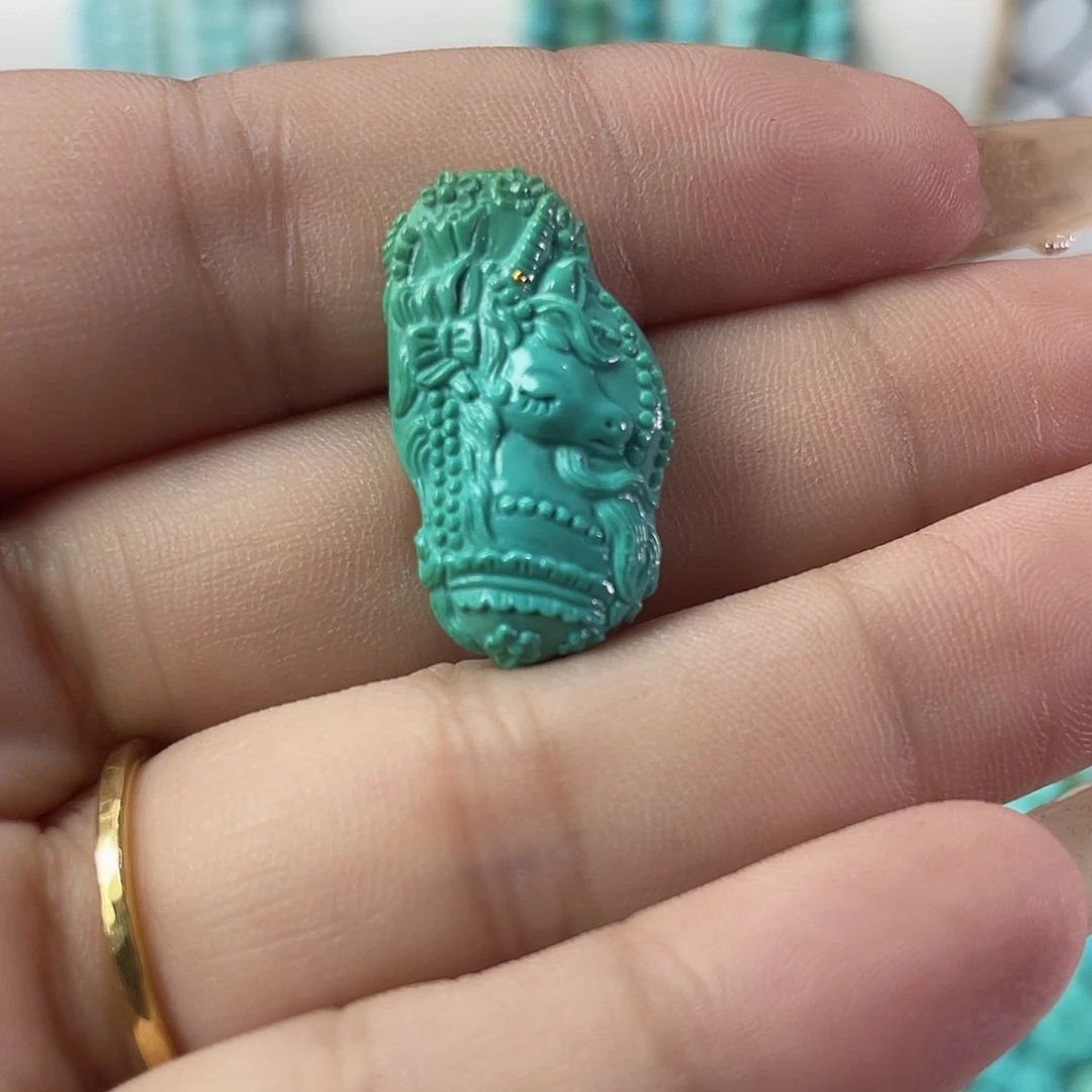 绿松石未镶嵌吊坠(不含链)