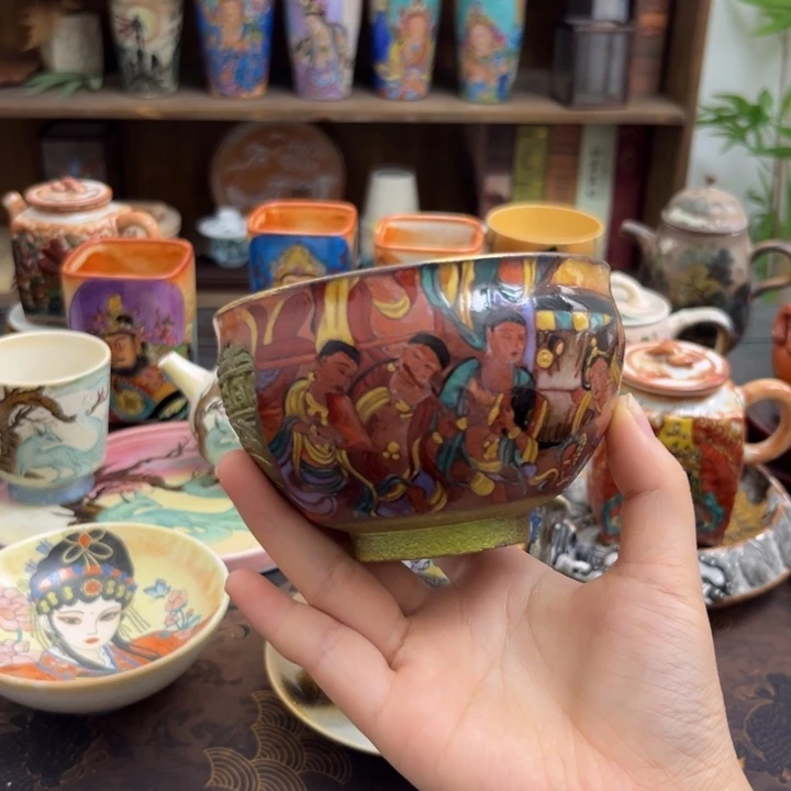 景德镇手工手绘制作茶具