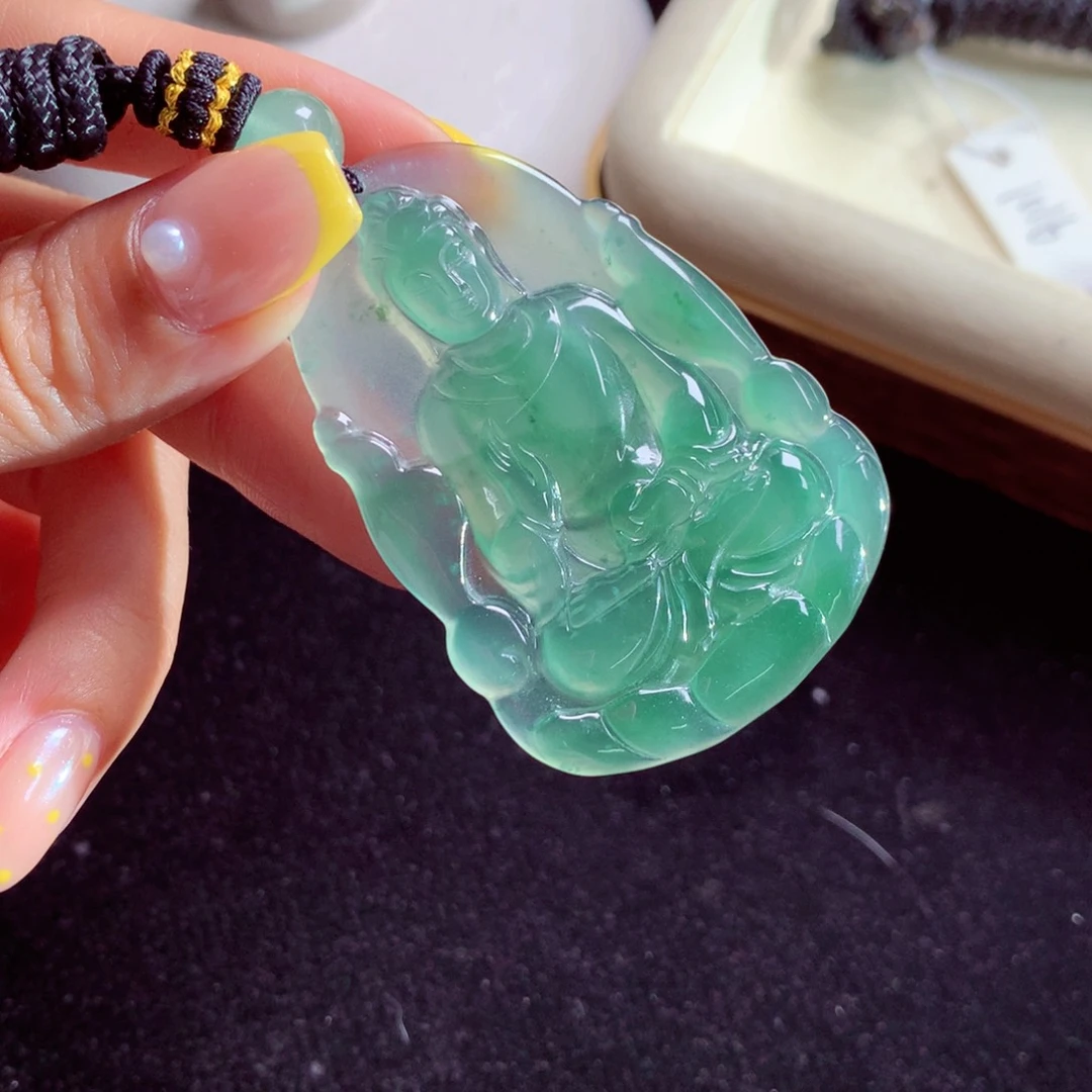 翡翠未镶嵌颈饰天然