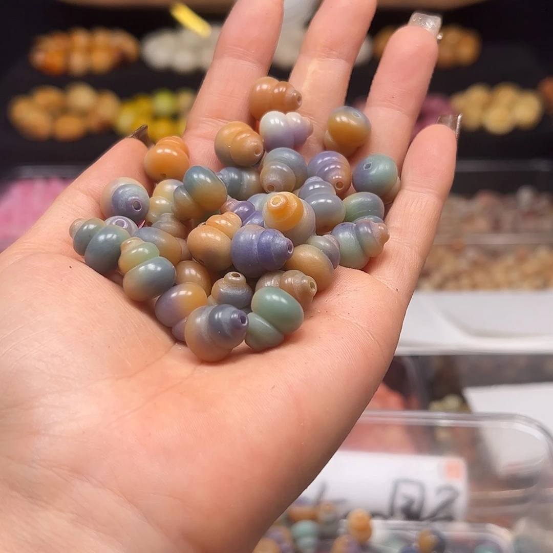 菩提根/象牙果手串唐三彩葫芦23颗