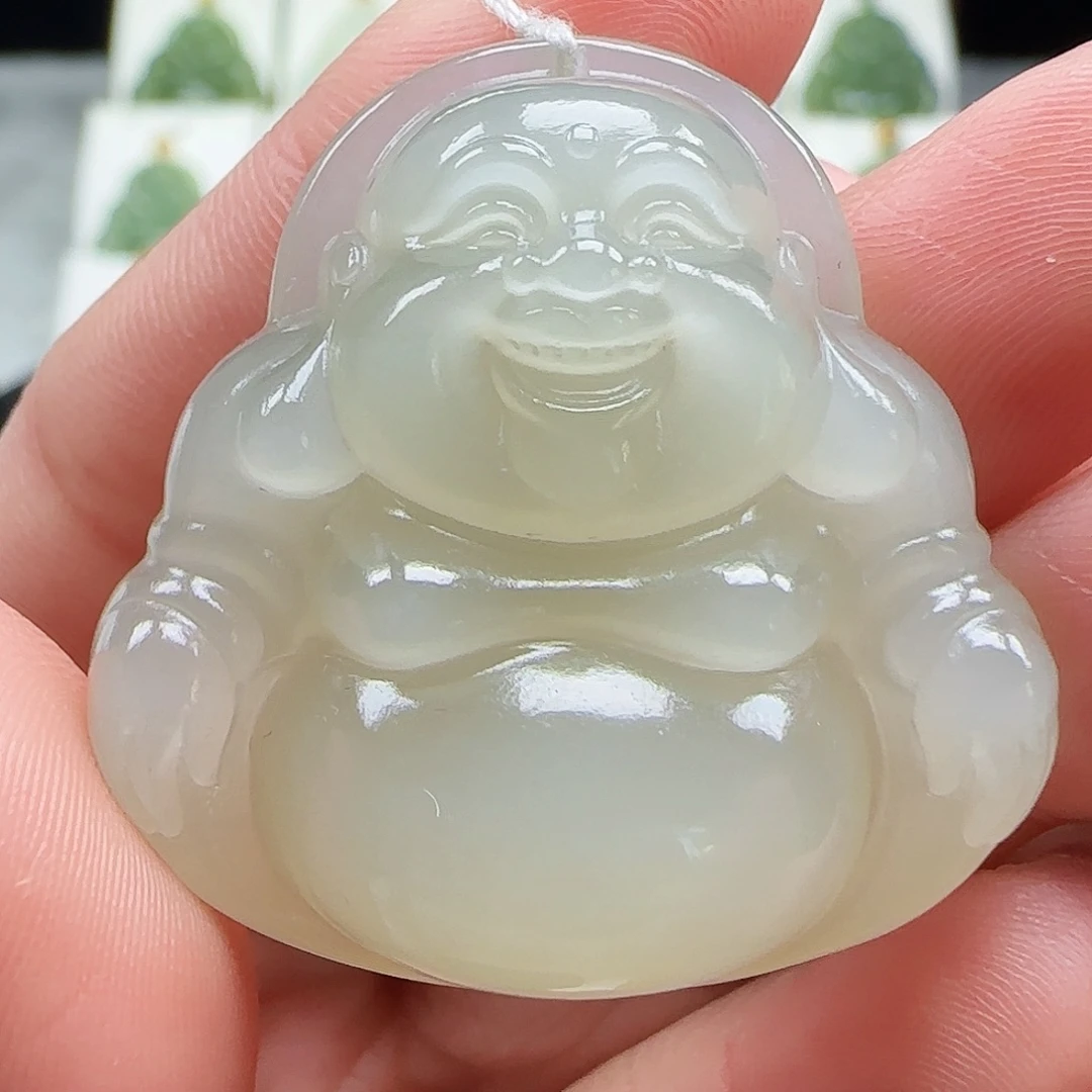 和田玉未镶嵌吊坠(赠链)