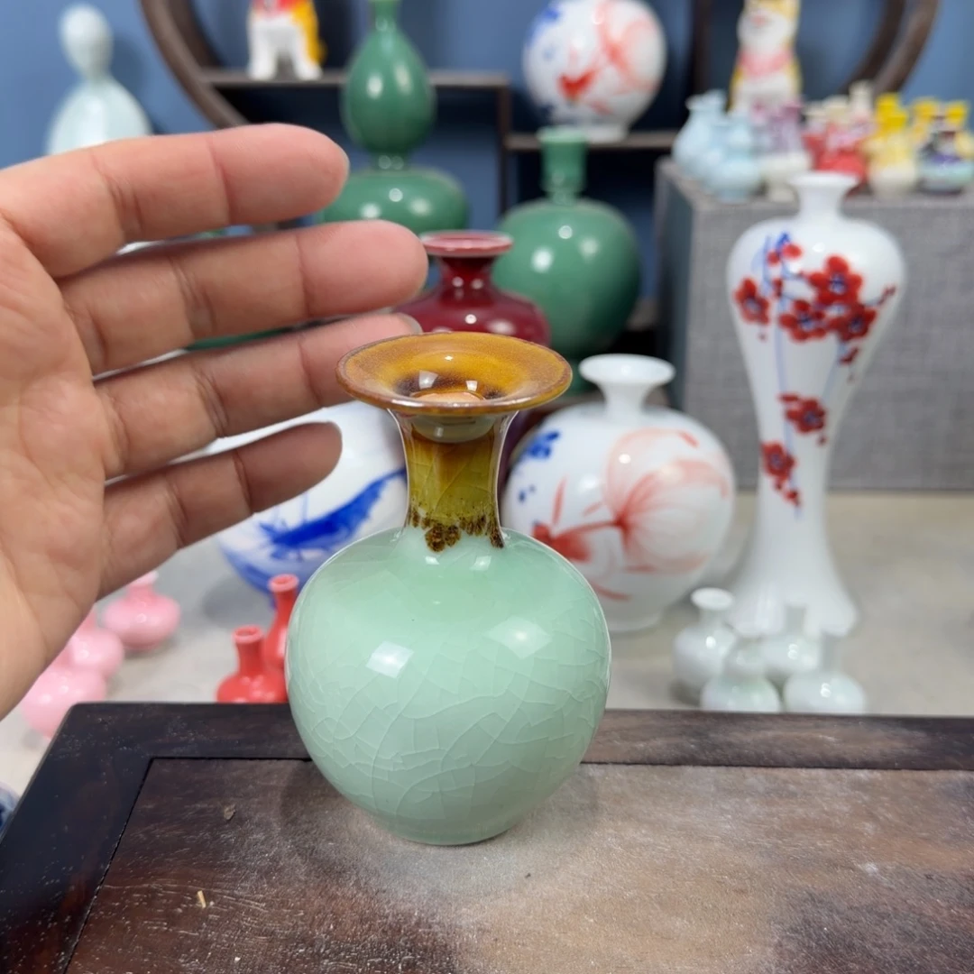 陶瓷手工小花器摆件