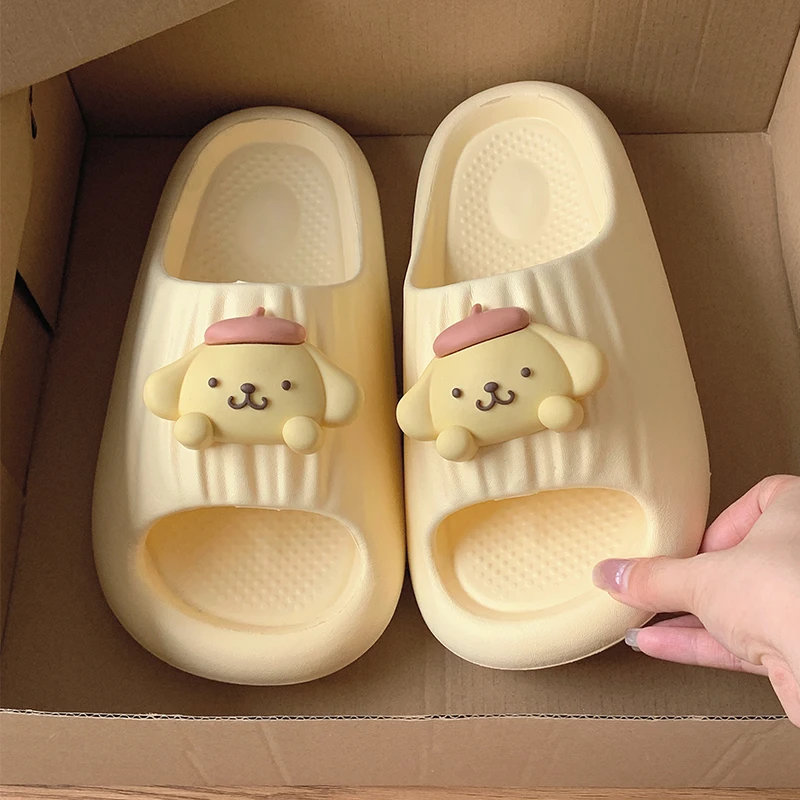 可爱布丁狗拖鞋女夏外穿男女情侣居家eva防滑防臭室内凉拖鞋 假日