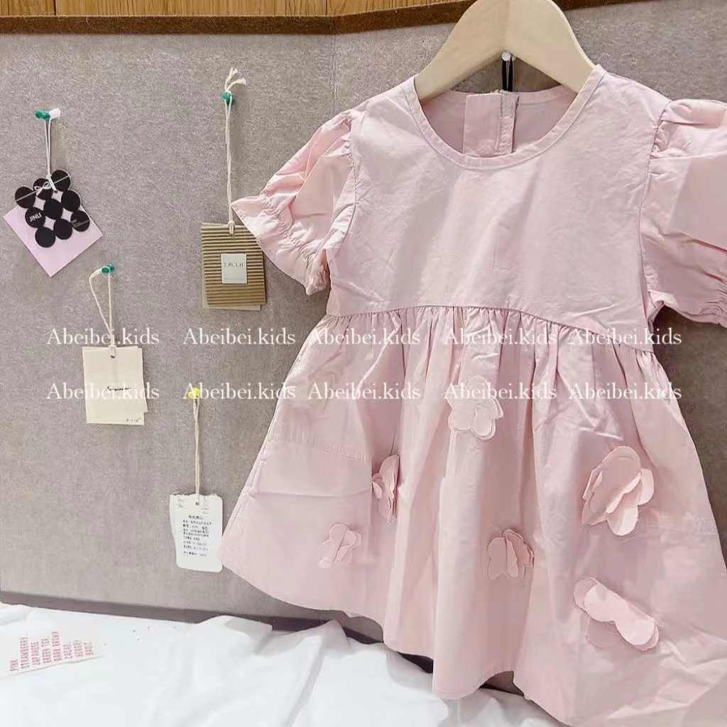 P6【粉色花朵裙】童装