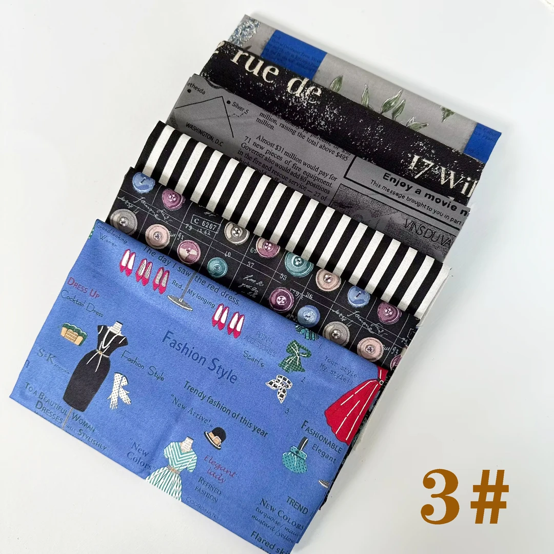 进口平纹印花 布组3#