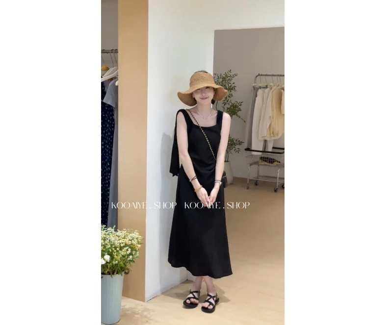 【克拉恋人】清货-只出不进-夏季新款韩系时尚气质款显瘦百搭连衣裙