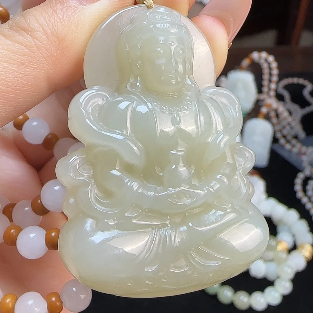 和田玉未镶嵌颈饰定制发货