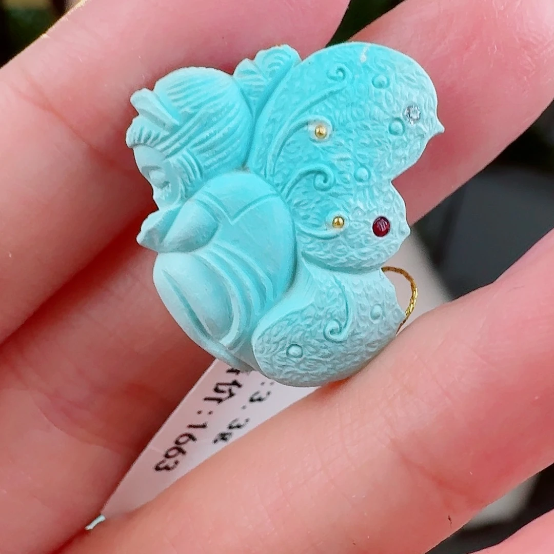 绿松石珠宝奇石未镶嵌