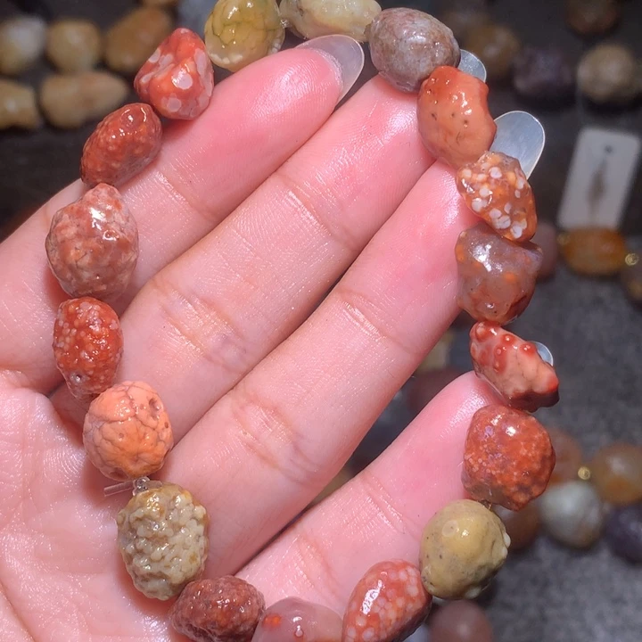 未镶嵌玛瑙/玉髓珠宝半成品