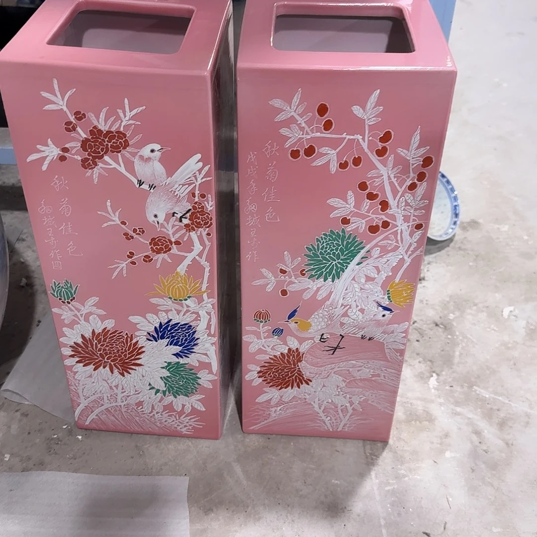 五***乐瓷片摆件手绘瓷器处理