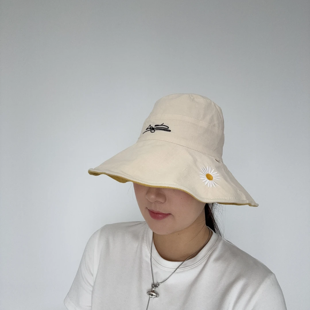 女士渔夫帽防紫外线遮阳防晒帽女户外出行旅游帽子