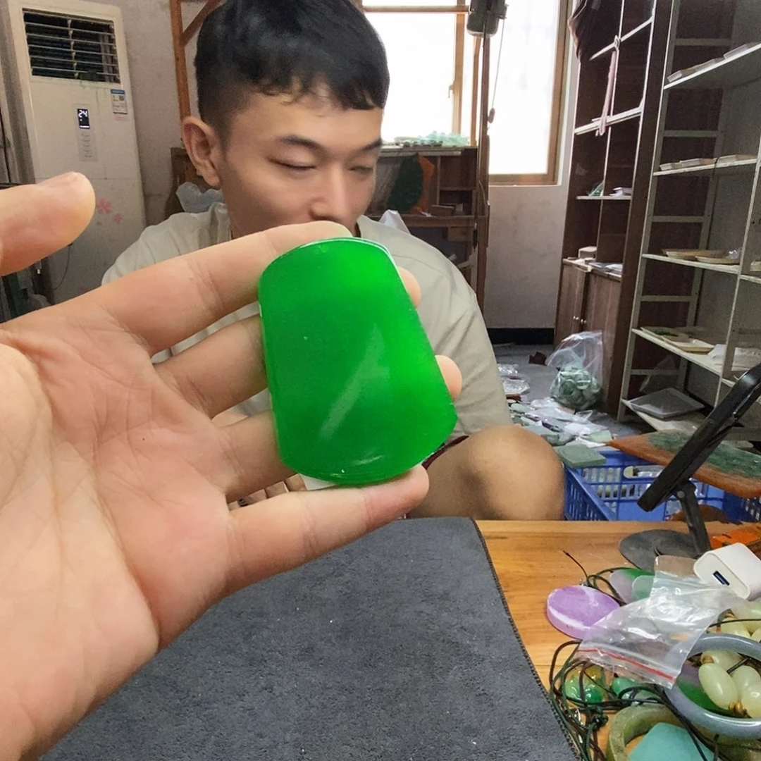 硅化玉未镶嵌笔搁L352 精品吊坠摆件好看