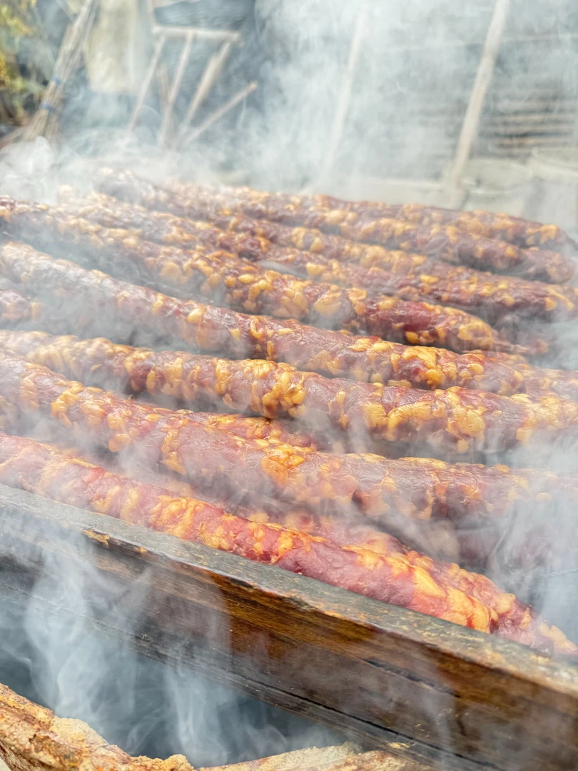 【湘水】3湖南农家 柴火烟熏  原味香肠/香辣香肠