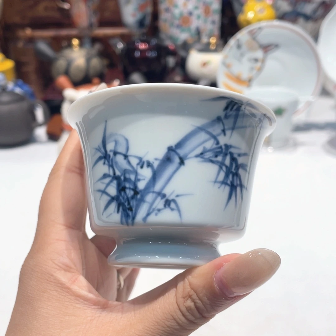 瓷片景德镇手绘杯