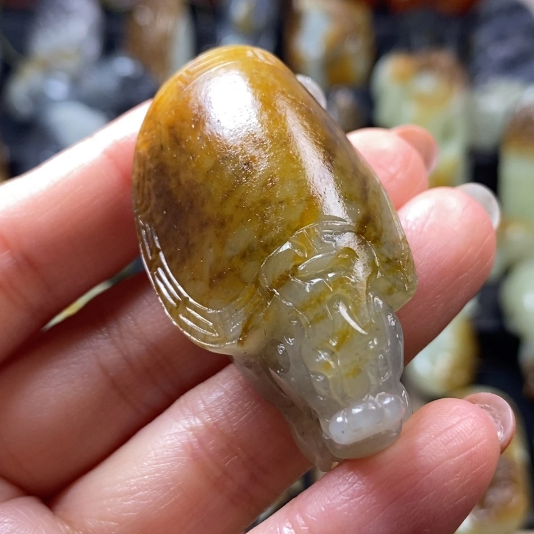 和田玉未镶嵌挂件