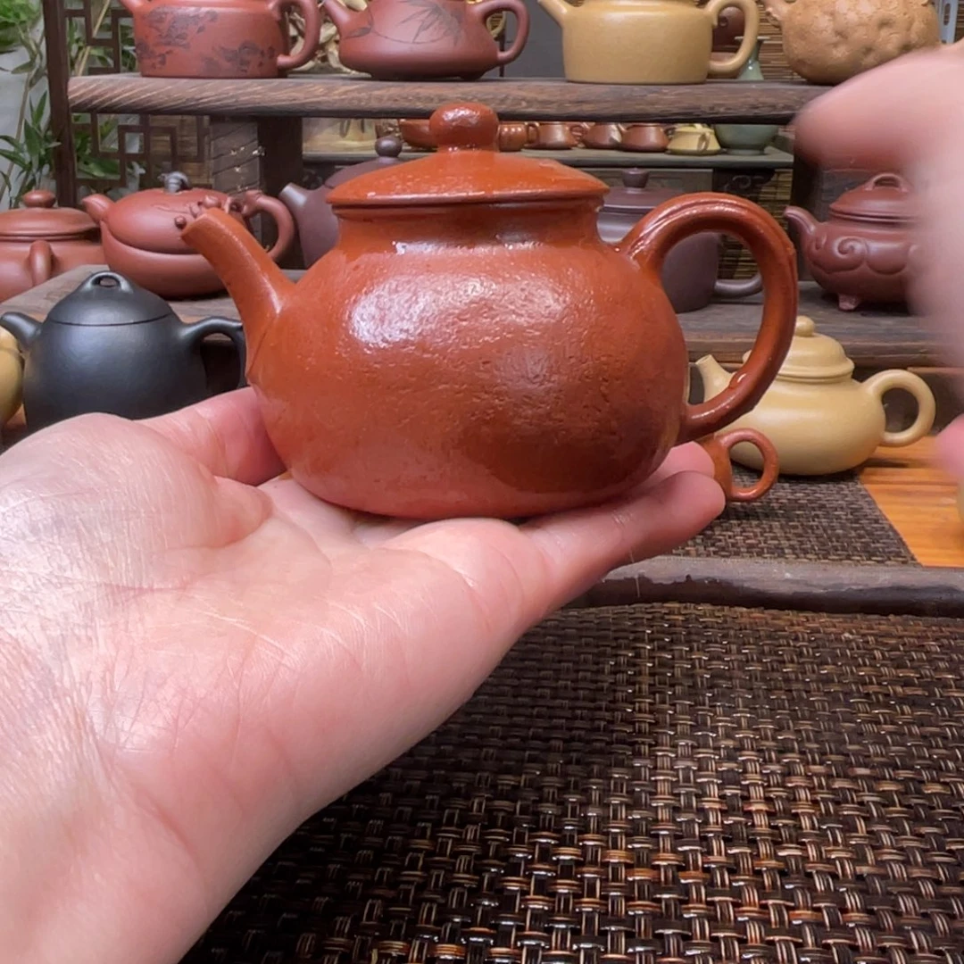 紫砂茶壶宜兴原矿紫砂手工制180