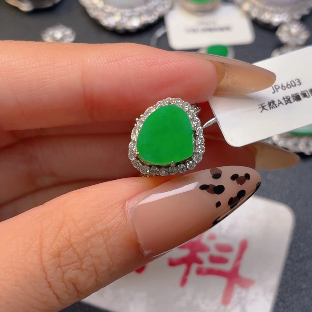 翡翠银S925镶嵌颈饰