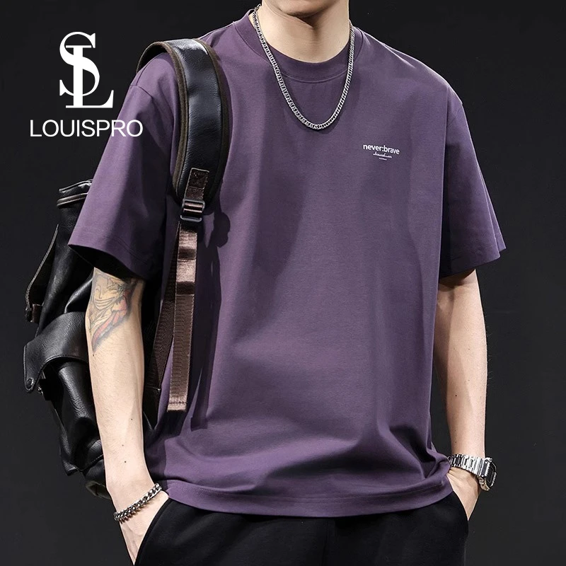 冰感短袖t恤男夏季2025新款潮牌大码高端衣服男士体恤