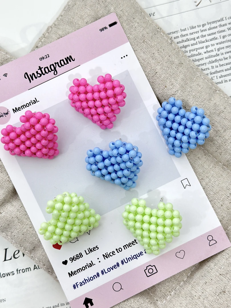 非金属树脂耳饰 韩版东大门定制款原创设计气质时尚可爱耳环 ES46