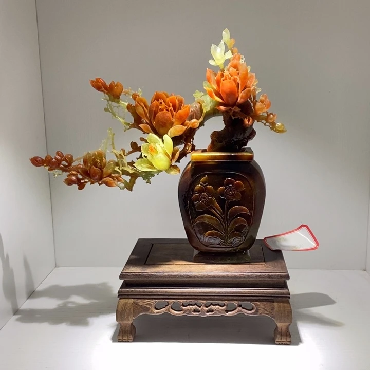 未镶嵌蛇纹石玉（覆膜）珠宝奇石