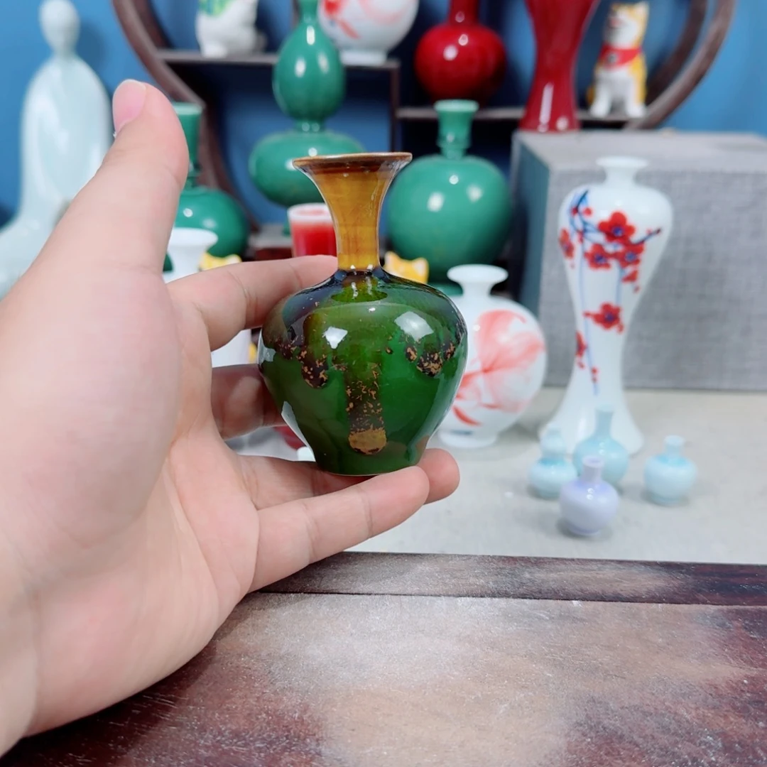 陶瓷手工小花器摆件
