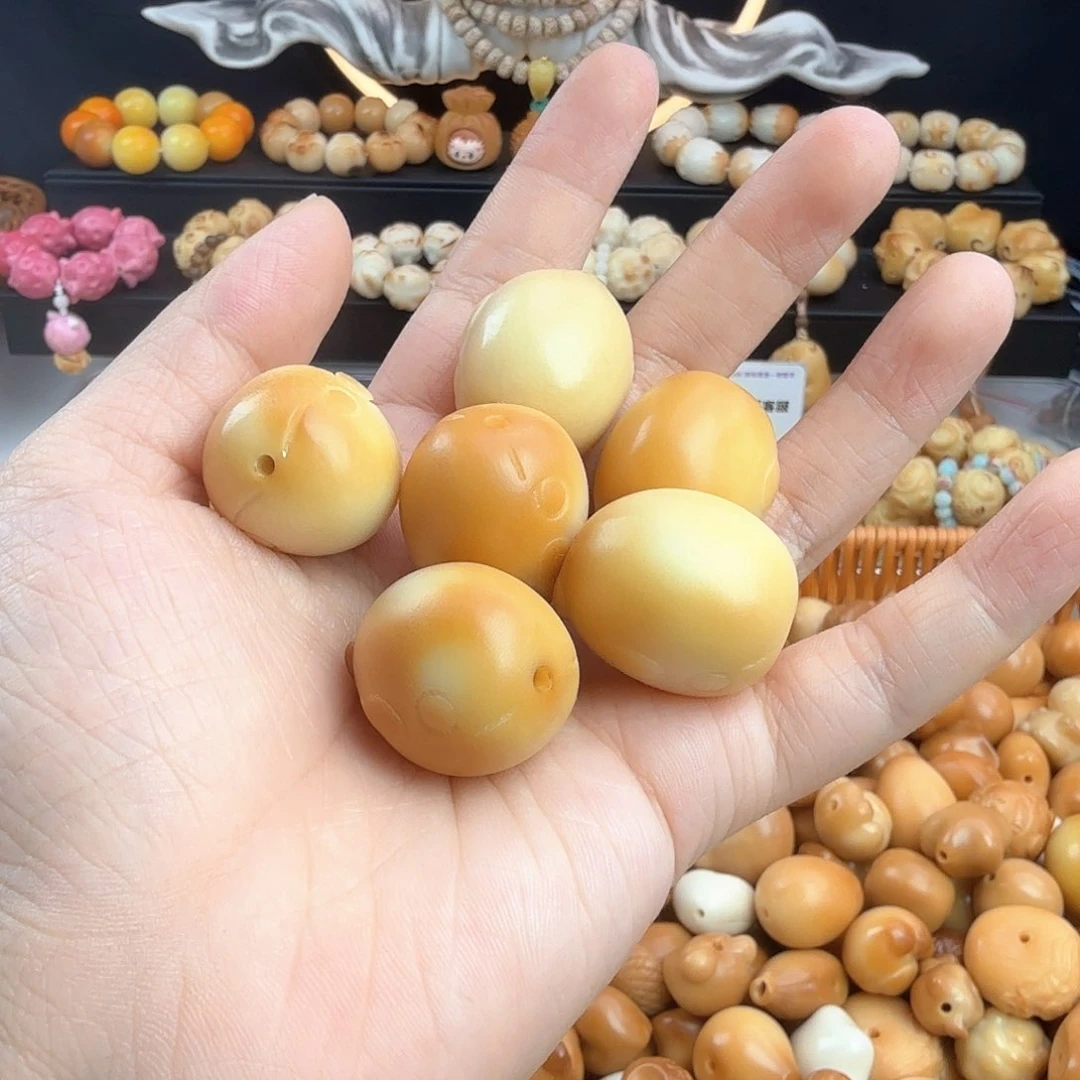 菩提根/象牙果吊坠微瑕牙果风化大鲸鱼3颗