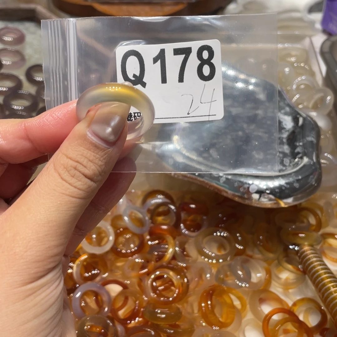 玛瑙/玉髓未镶嵌戒指178